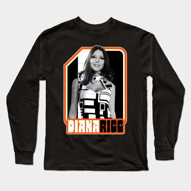 Dame Diana Rigg Long Sleeve T-Shirt by darklordpug